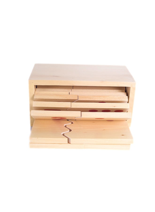 وسائل تعليمية مونتيسوري المباشرة للأطفال التعليمية المبكرة ألعاب خشبية التنمية الفكرية لغز رقمي اللون: رقم اللغز - Image 5