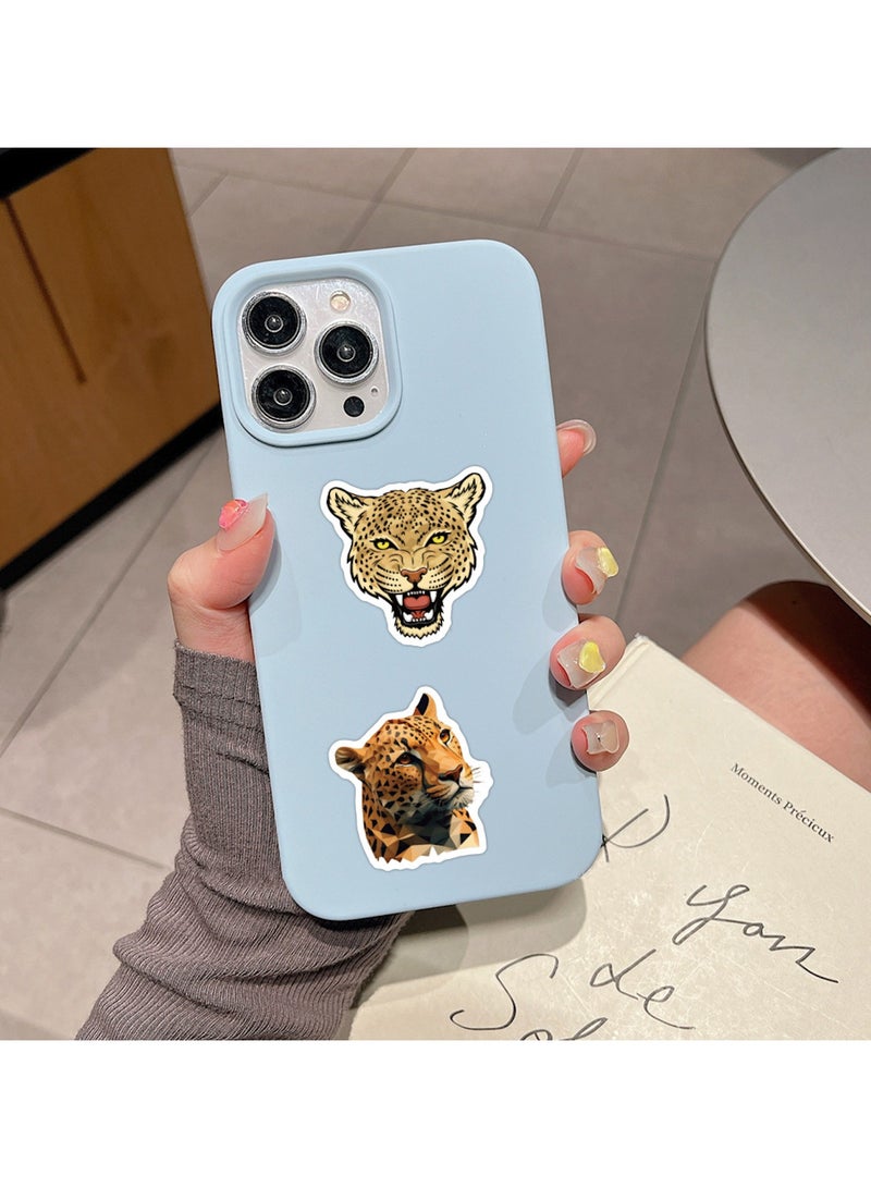 60 PCS Cheetah Vinyl Animal Aesthetic Waterproof Stickers for Birthday Party Supplies Decoration Favors Rewards Gifts for Kids Adults Teens for Water Bottles Laptop Birthday Party Supplies Decoration - Image 5