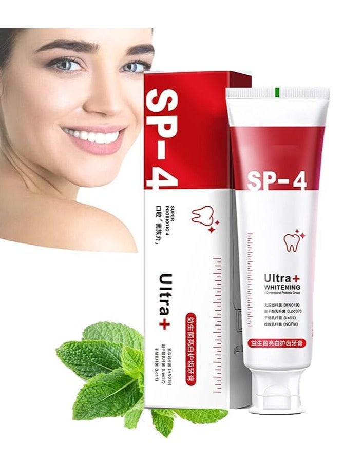 EELHOE 2Pcs Sp4 Toothpaste Toothpaste Fresh Breath Toothpaste Stain Removing Toothpaste - Image 1