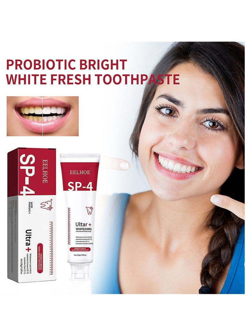 EELHOE 2Pcs Sp4 Toothpaste Toothpaste Fresh Breath Toothpaste Stain Removing Toothpaste - Image 3