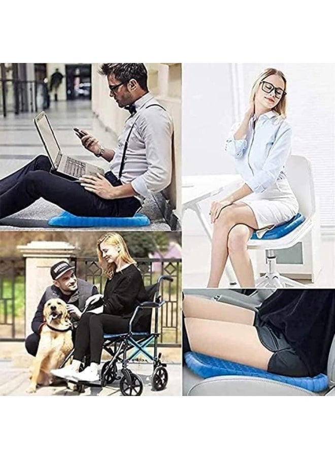 Ranade Mart Ranade Mart Egg Gel Seat Cushion, Breathable Gel Cushion Chair Pads with Non-Slip Cover for Home Office Car Wheelchair, Honeycomb Design As Seen On TV-1PCS  - Image 4