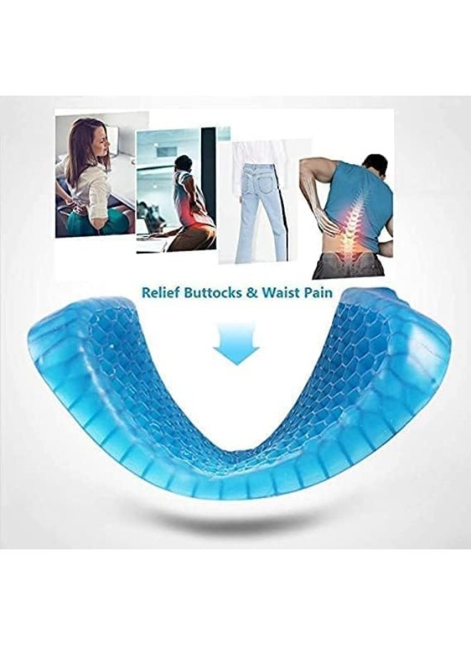 Ranade Mart Ranade Mart Egg Gel Seat Cushion, Breathable Gel Cushion Chair Pads with Non-Slip Cover for Home Office Car Wheelchair, Honeycomb Design As Seen On TV-1PCS  - Image 2