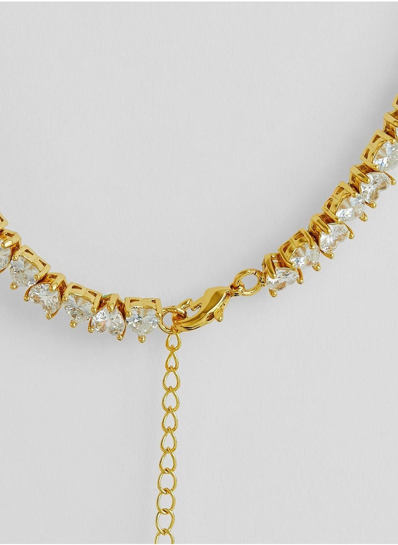 Fashionbox - Heartly Tennis Necklace - Image 1