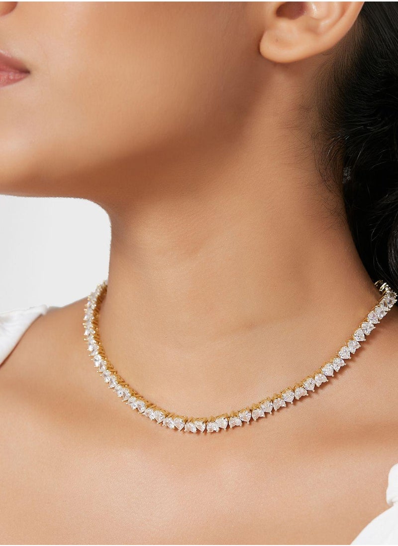 Fashionbox - Heartly Tennis Necklace - Image 1