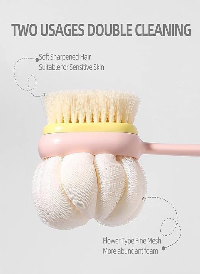 SGABANI Soft Silicone Back Scrubber Shower Bath Body Brush Body Scrubber For Men and Women (Yellow) - Image 4