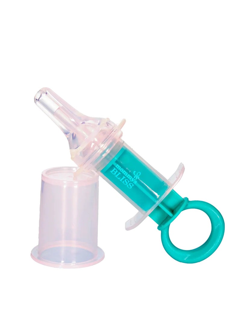 Mommy's Bliss Baby Medicine Dispenser Kit – Oral Liquid Feeding Pacifier For Babies & Toddlers, Bpa-Free, Spill-Proof Design (Green) - Image 1