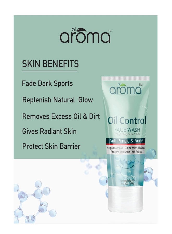 ALAROMALEAFS غسول الوجه للتحكم في الزيوت من ألاروما ليفز، لإطلالة خالية من الزيوت تدوم طويلاً، مضاد للبثور وحب الشباب، غني بمستخلصات النيم، مناسب لجميع أنواع البشرة. - Image 2