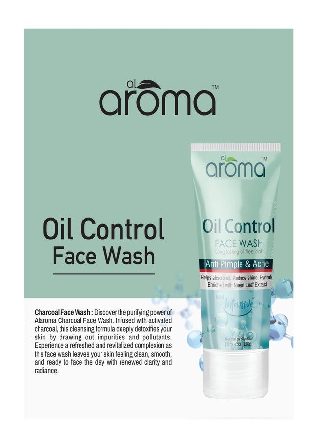ALAROMALEAFS غسول الوجه للتحكم في الزيوت من ألاروما ليفز، لإطلالة خالية من الزيوت تدوم طويلاً، مضاد للبثور وحب الشباب، غني بمستخلصات النيم، مناسب لجميع أنواع البشرة. - Image 3