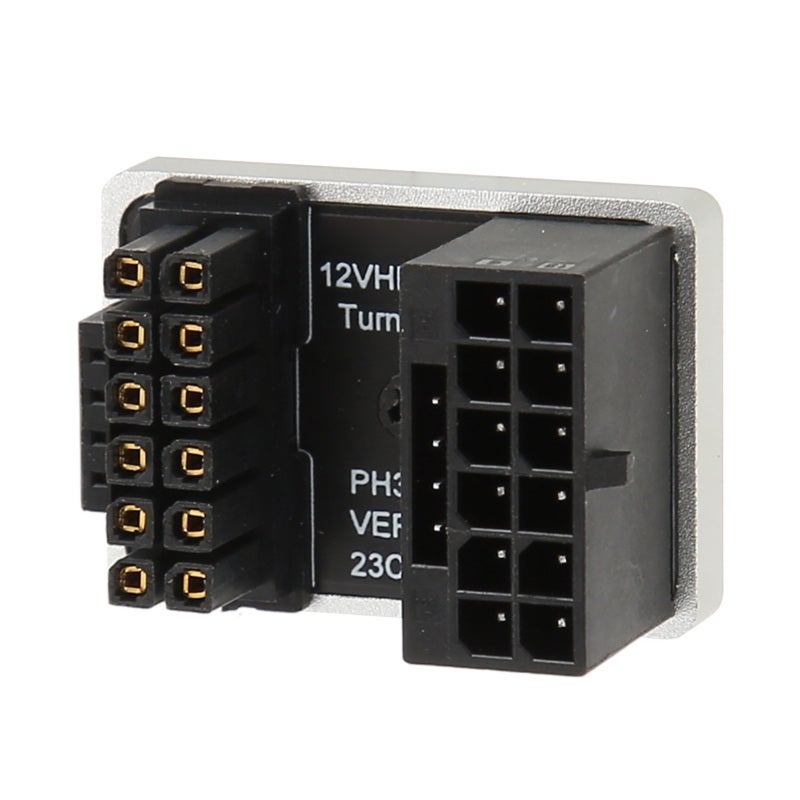 ATX 16Pin Male to 16pin Female 180 Degree Angled Adapter Aluminum Alloy - Plug and Play 600W Graphics Card U Turn Angle Connector for Desktop Computers - Image 2
