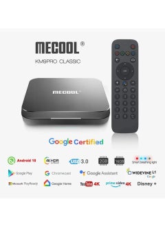 Mecool KM9 Pro Classic Google Certified Amlogic S905X2 Android 10.0 2G 16G 4K HDR Cast Voice Control Android TV Box Prefix