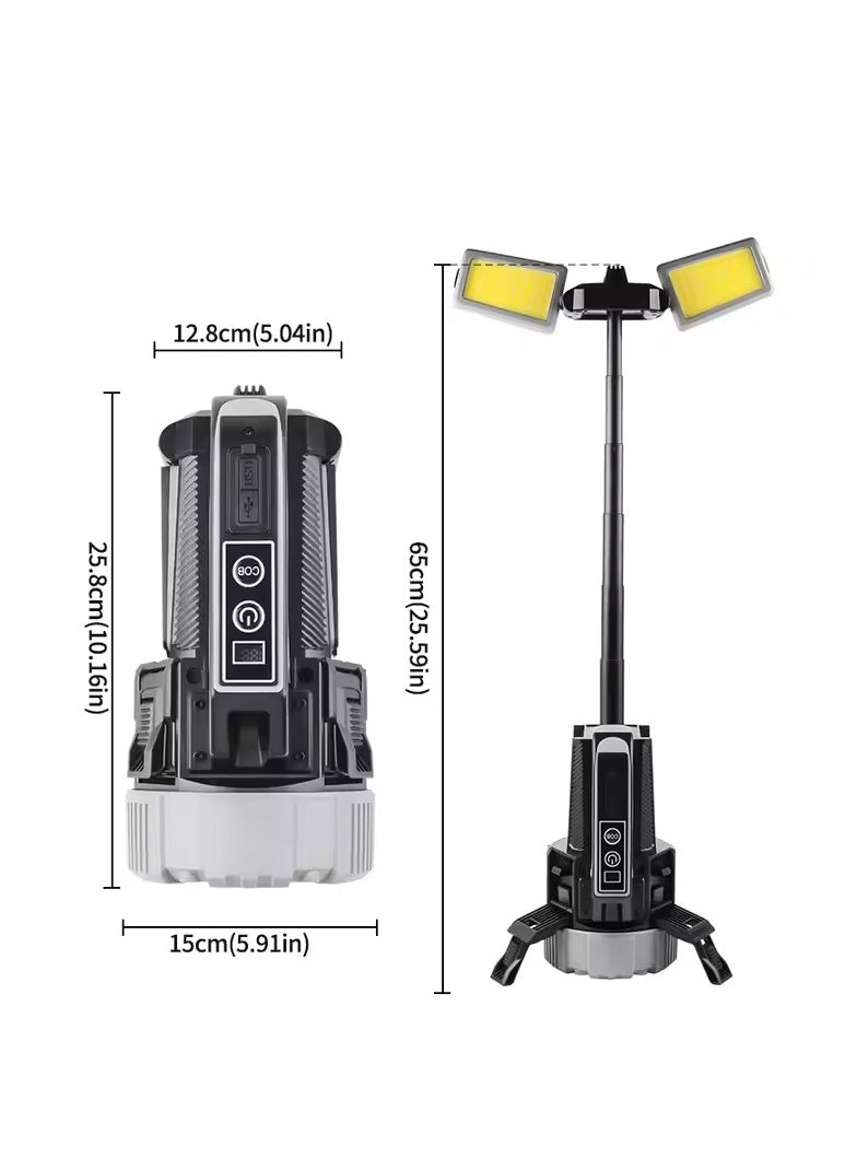 Generic Rechargeable Working Light Portable Led Tripod Work Lamp Adjustable Work Light for Workshop Site Lighting Outdoor  - Image 4