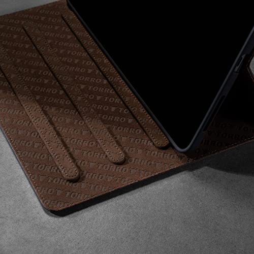 TORRO Case Compatible with iPad Pro 11” 4th / 3rd / 2nd / 1st Gen - Genuine Leather iPad Pro 11 2022 Case with Stand Function, Apple Pencil Connectivity and Wake Sleep Function (Dark Brown) - Image 4