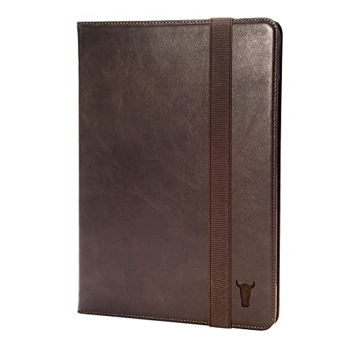 TORRO Case Compatible with iPad Pro 11” 4th / 3rd / 2nd / 1st Gen - Genuine Leather iPad Pro 11 2022 Case with Stand Function, Apple Pencil Connectivity and Wake Sleep Function (Dark Brown) - Image 1