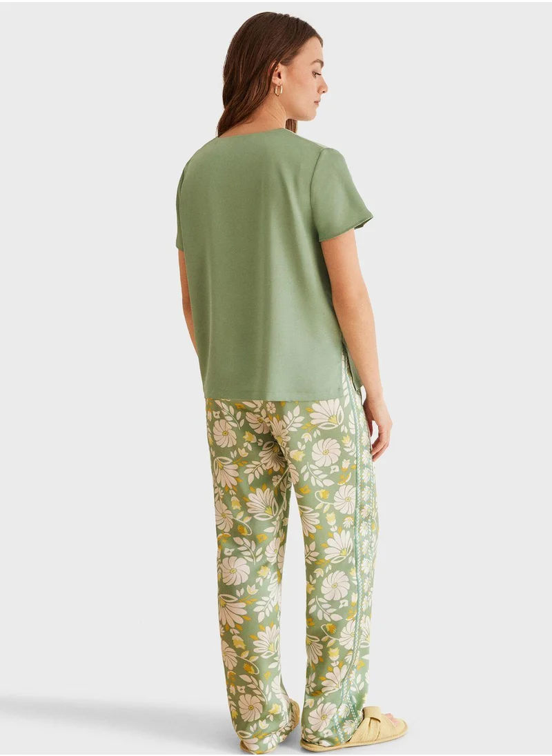 women'secret Floral Print Pyjamas