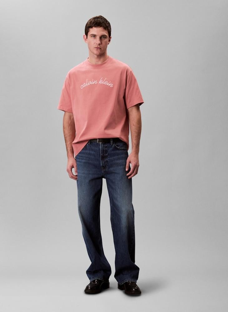 كالفن كلاين جينز تيشيرت قصير الأكمام - Image 1