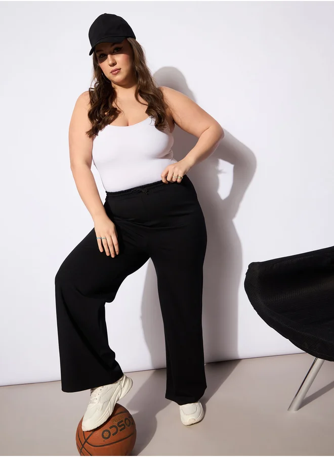 ساسافراس Plus Size Regular Fit Pants with Drawstring