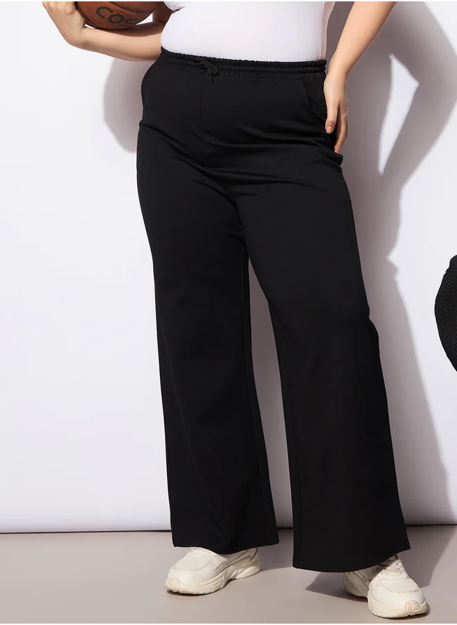ساسافراس Plus Size Regular Fit Pants with Drawstring