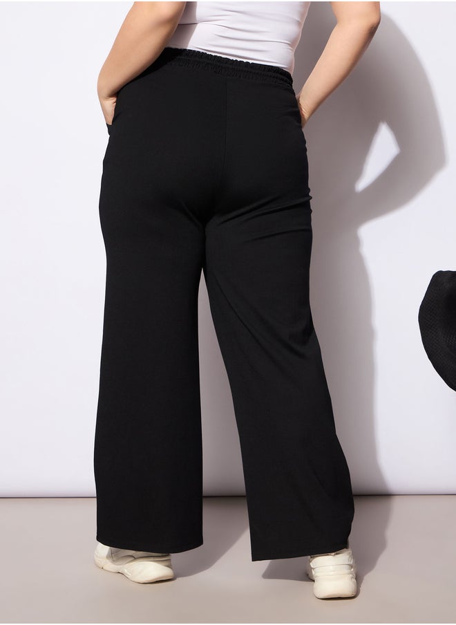 SASSAFRAS Plus Size Regular Fit Pants with Drawstring  - Image 5