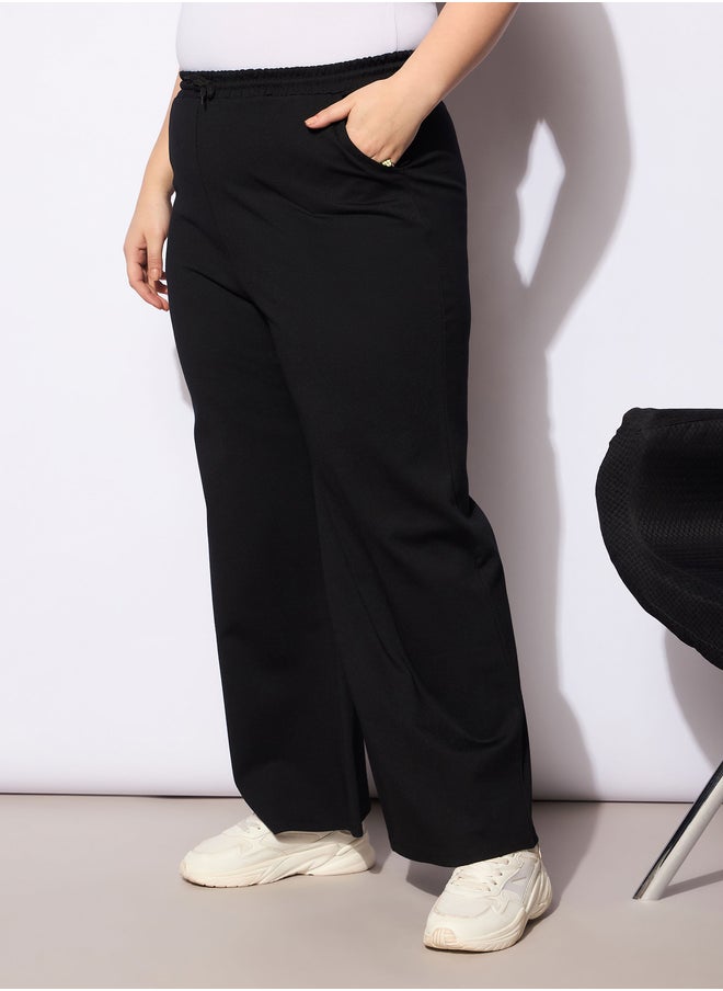 SASSAFRAS Plus Size Regular Fit Pants with Drawstring  - Image 3