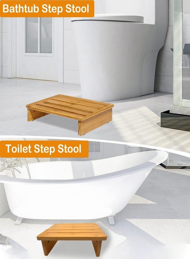 Carpentray Step Stool Wood One Step Stool Half Step Stool Stepping Stool Foot Stool Natural Color with Solid Wood for Stairs Bed Kitchen Bathroom Cars for Adults Seniors and Kids Training - Image 5