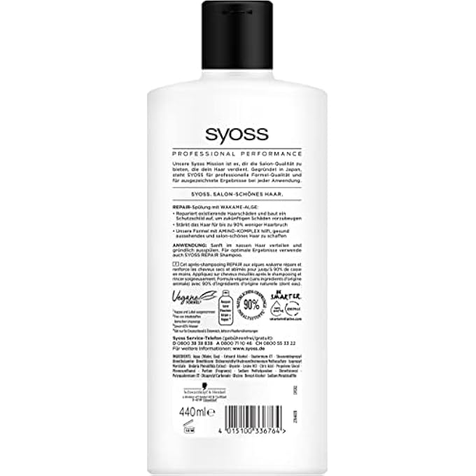 SYOSS REPAIR CONDITIONER 440ML - Image 3