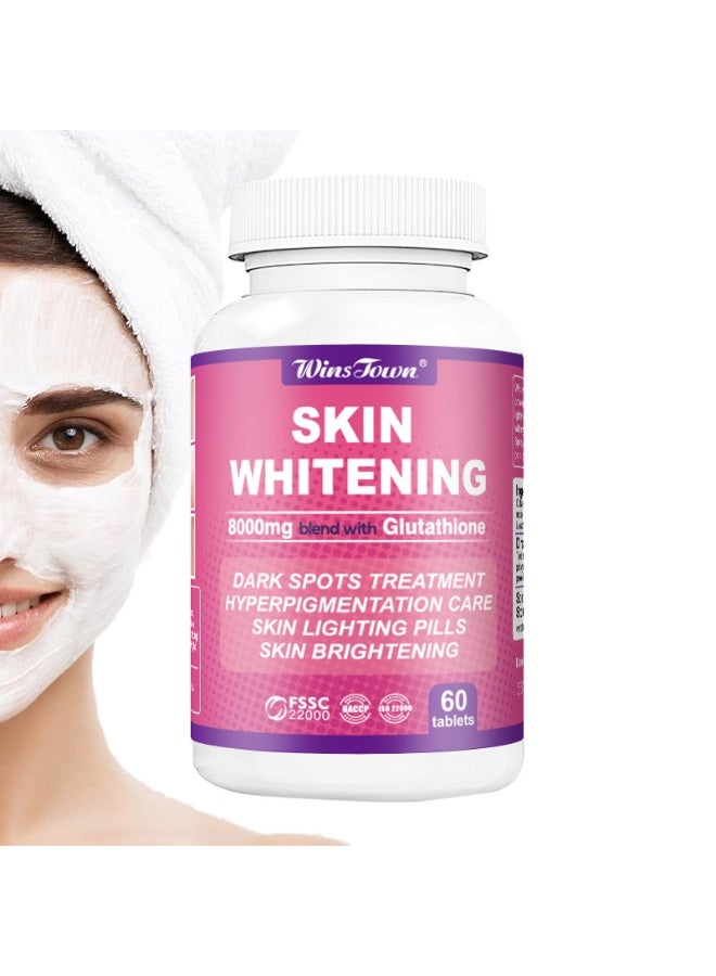 emily bright skin whitening glutathione Wins Town Skin Whitening 8000mg Blend With Glutathione,Effective Skin  Lightening Supplement - Dark Spots, Melasma & Acne Scar Remover,60 Tablets  | Best Price KSA