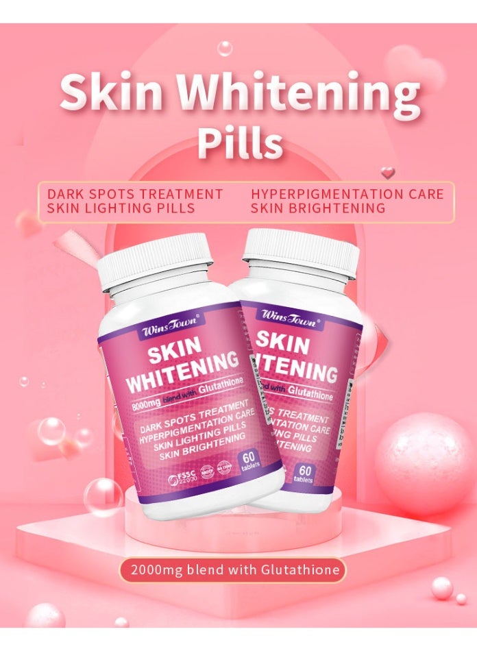 skin whitening 8000mg blend with glutathione Winstown Products 2000mg Health Whitening Pills Skin Whitening Pills winstown whitening skin products 2000mg