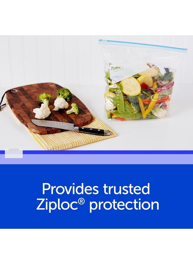 Ziploc Quart Food Storage Freezer Slider Bags, Power Shield Technology for More Durability, 34 Count - Image 5