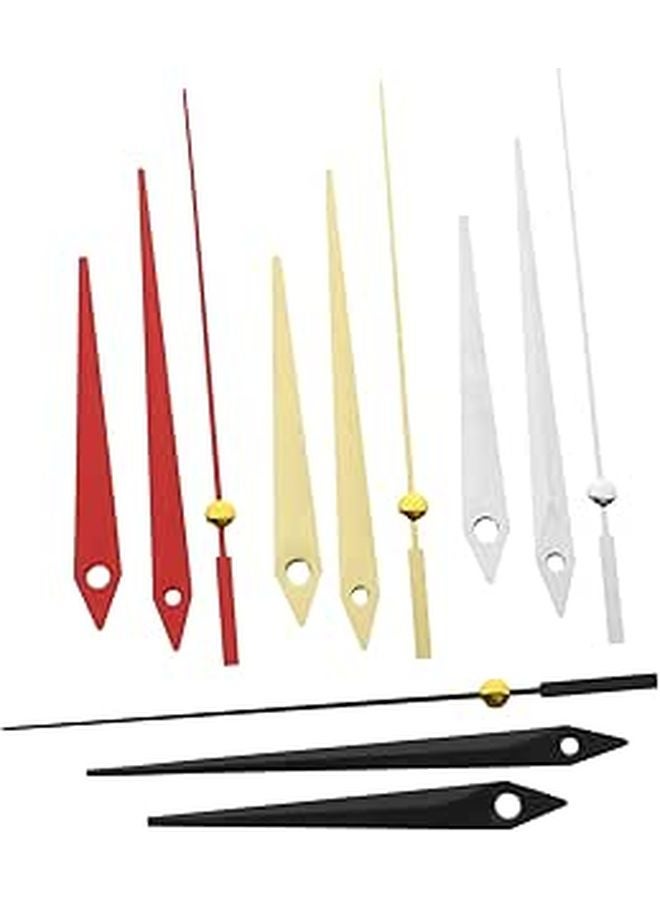 4 Sets DIY Clock Hands Replacement Kit Durable Metal Clock Hands Easy to Install for Craft Projects - Image 1