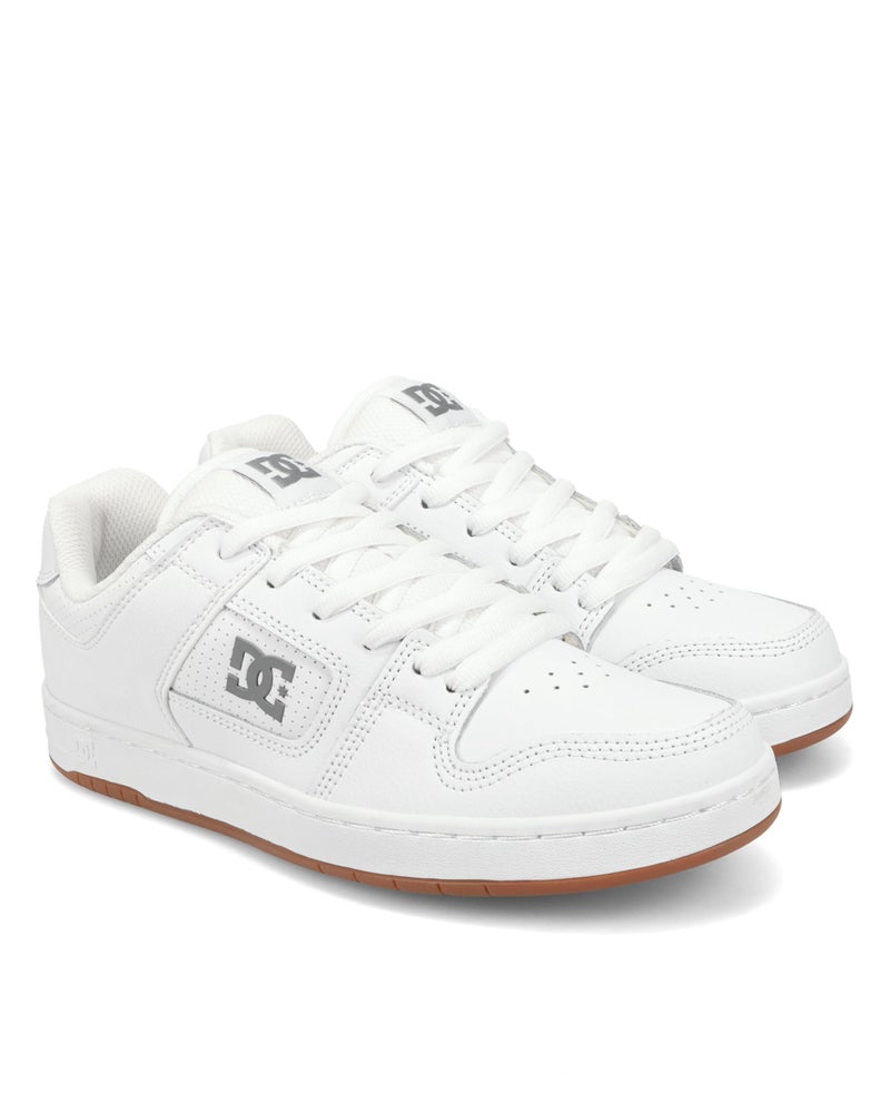 DC Shoes Manteca- White/Battleship/White- 7.5 - Image 1