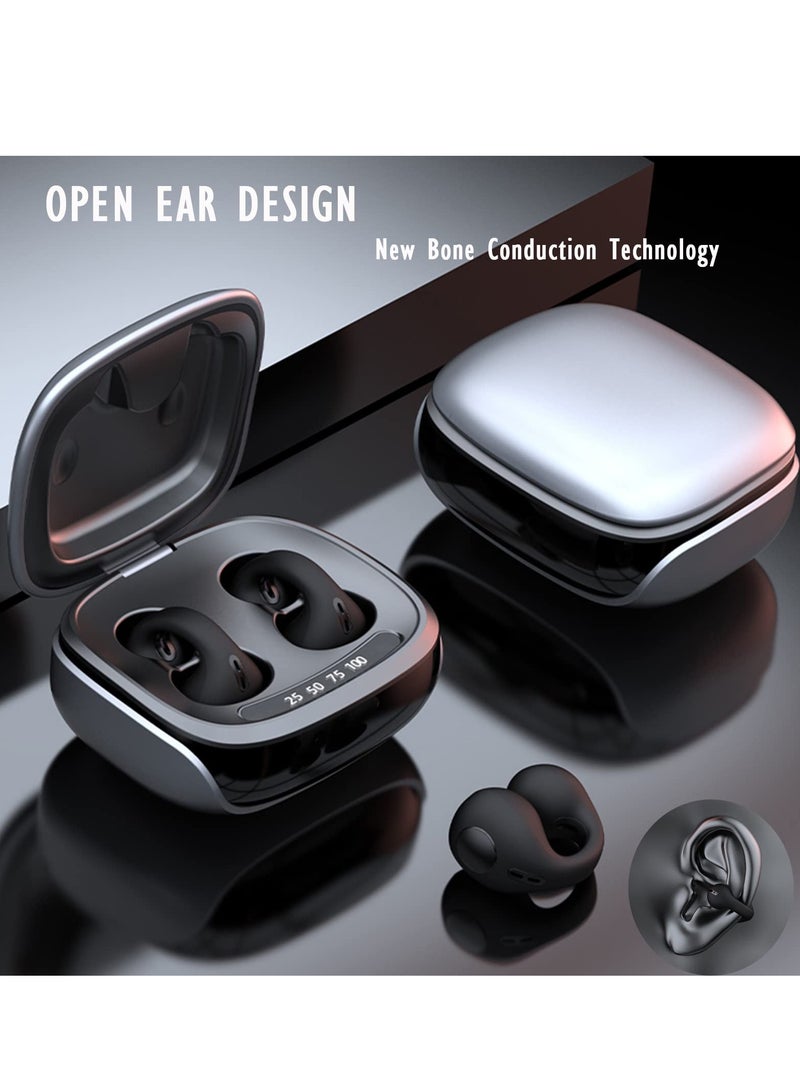 Wireless Bluetooth Open Ear Headphones with Long Battery Life, Charging Case and Earhooks for Sports, Running, Gaming and Calls - Image 2