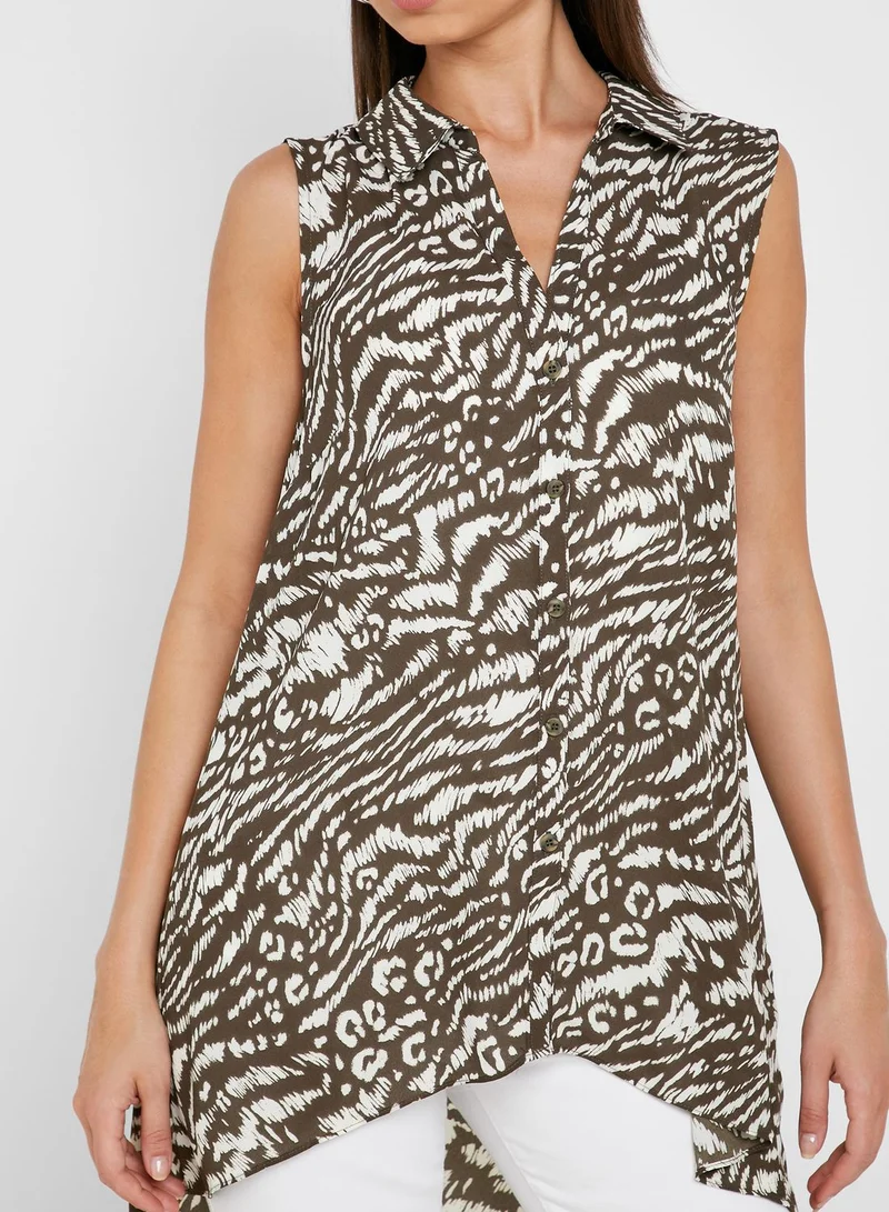 Wallis Animal Print Shirt