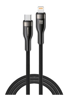 Maxwell Turbo Line Series Cable USB-C Compatible with Lightning (2 Meter) Fast Charging Compatible with iPhone 15 Pro Max 30W Fast Charging and Data Transmission Nylon Braided Cable - pzsku/ZDA8FE437FFB2B594852BZ/45/_/1738829404/78e6aeab-1919-4a3d-8cc6-77975a21a11b