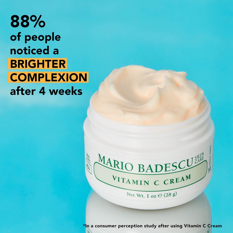 Mario Badescu Vitamin C Cream | Lightweight Face Moisturizer Enriched With Niacinamide for All Skin Types | Visibly Reduces Signs of Aging | 1 Fl Oz - Image 5