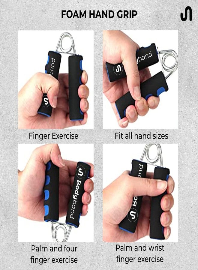 Bodyband Hand Grip Strengthener with Foam Handle, Hand Gripper for Men & Women for Gym Workout Hand Exercise Equipment to Use in Home for Forearm Exercise, Finger Exercise Power Gripper - Pack of 2 - Image 4
