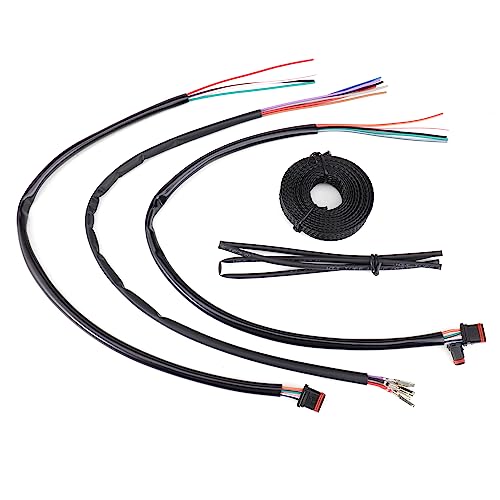 MoKitDora 10''-16'' Handlebar Control Extension Cable Wire Kit with Throttle-by-Wire Extend Compitable with 2014-up Harley Touring Road King Street Electra Glide - Image 1