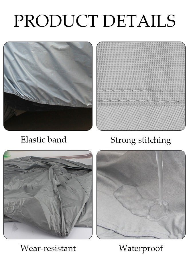 Full Car Covers SUV Sunscreen UV Protection Indoor Outdoor Sunscreen Heat Protection DustWind/Water/Weatherproof Anti-Uv Scratch-Resistant - Image 3