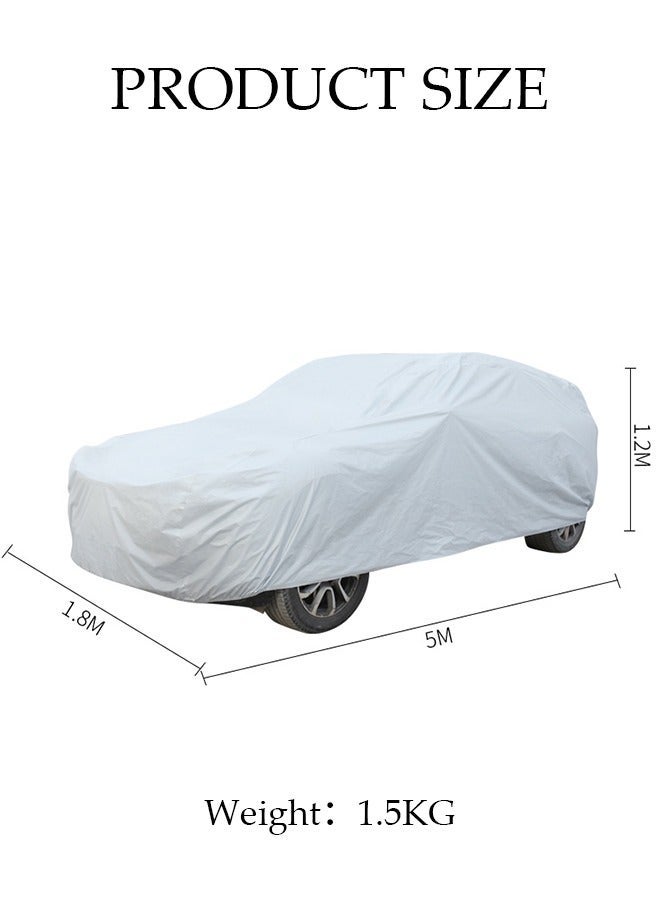 Full Car Covers SUV Sunscreen UV Protection Indoor Outdoor Sunscreen Heat Protection DustWind/Water/Weatherproof Anti-Uv Scratch-Resistant - Image 2