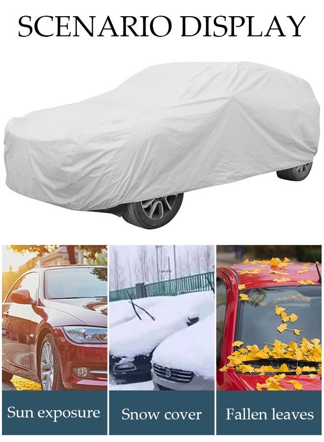 Full Car Covers SUV Sunscreen UV Protection Indoor Outdoor Sunscreen Heat Protection DustWind/Water/Weatherproof Anti-Uv Scratch-Resistant - Image 4