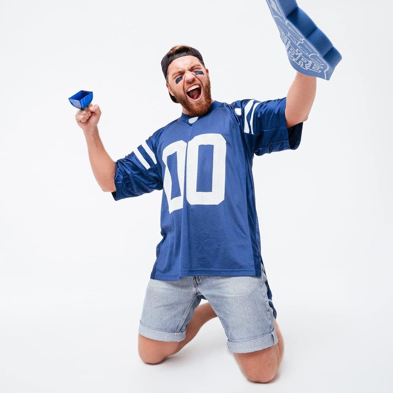 Blue Panda 3-Inch Cowbells with Handle - Stadium Cheering & Cow Bells for Sporting Events - Metal Noise Makers for Meetings - Football Noise Makers - Blue Cowbells - Pack of 12 - Image 3
