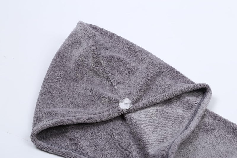 HOUSSE Microfibre Head Towels, 450 GSM, 25x65 cms, Set of 3, for Girls and Women (Atmosphere,Rose Taupe,Frost Grey) - Image 4