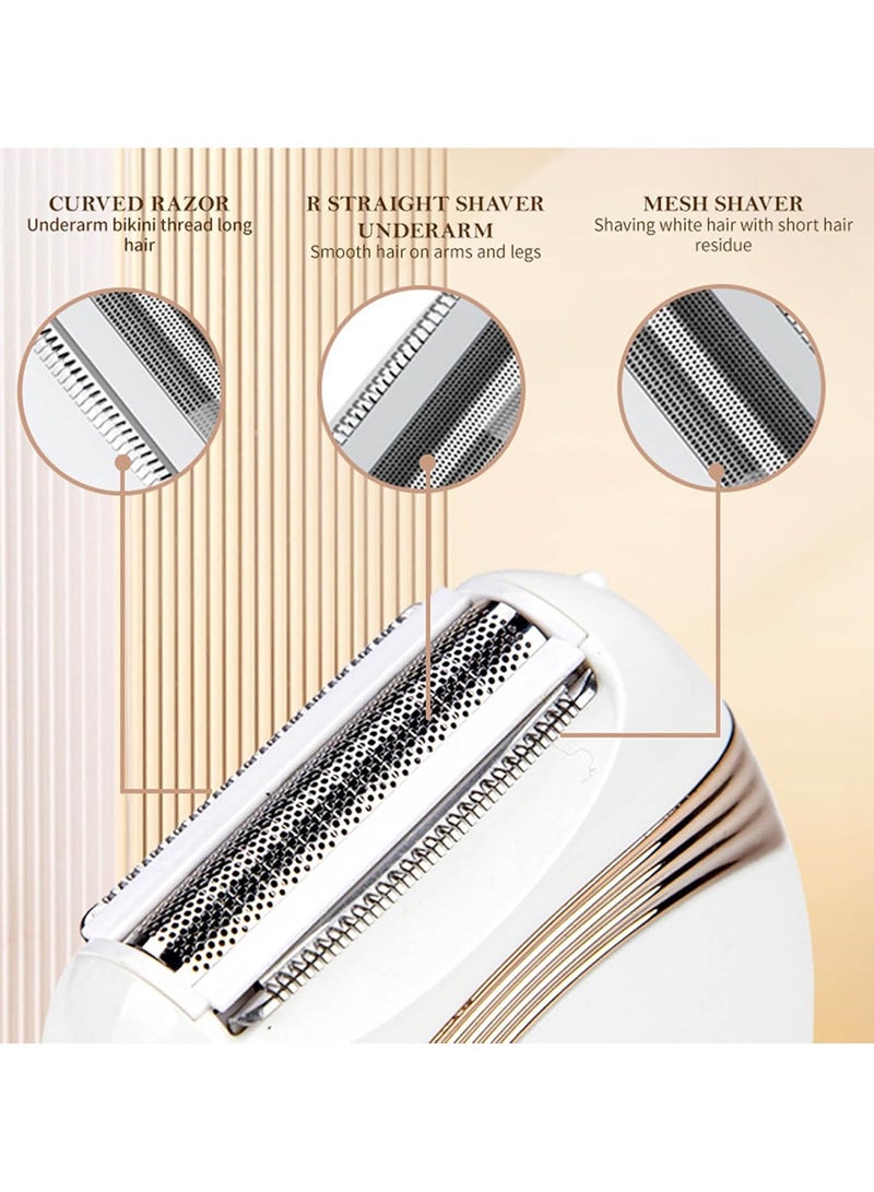 GoodTool Rechargeable Lady Shaver Portable Electric Hair Remover Facial Hair Removal Wet And Dry Electric Razor Trimmer Easy Quick Shaver Head for Arms Legs Face Underarm - Image 3