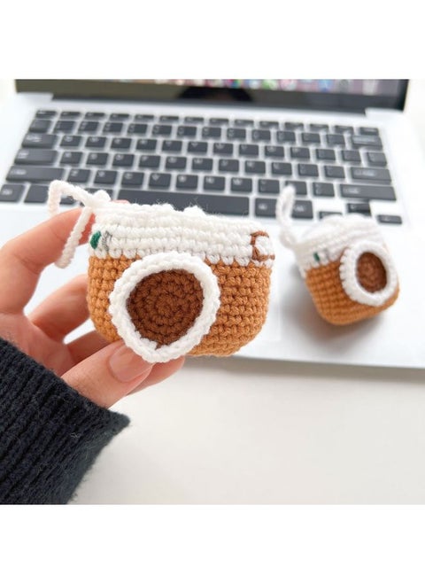 Airpods 4 Headphone Protective Case Cartoon Plush Doll For Apple1/2/3 Gen Pro Wireless Bluetooth Soft-Color:Plush-camera Bag-Model:Airpods 4 (protective Case)