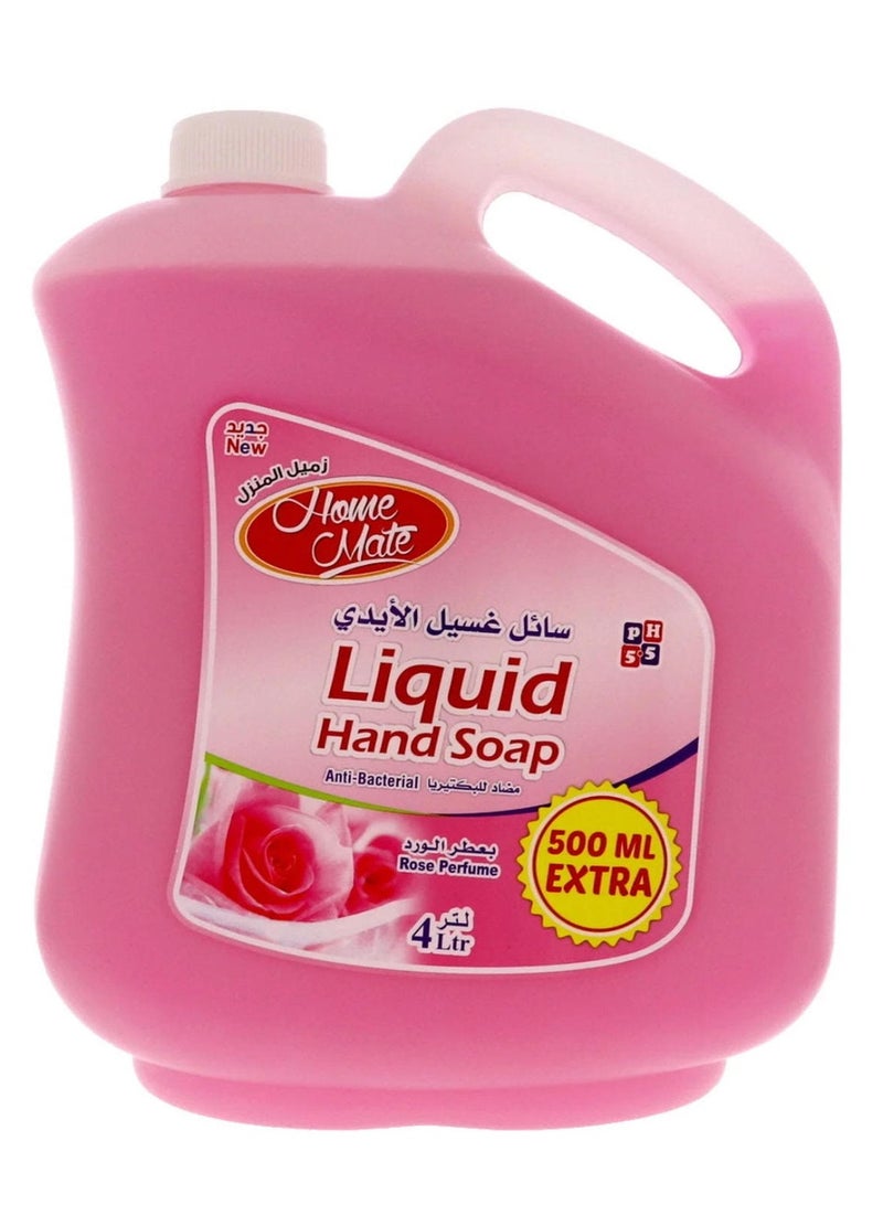 Home Mate Liquid Hand Soap Rose Perfume 4.5 Litres - Image 1