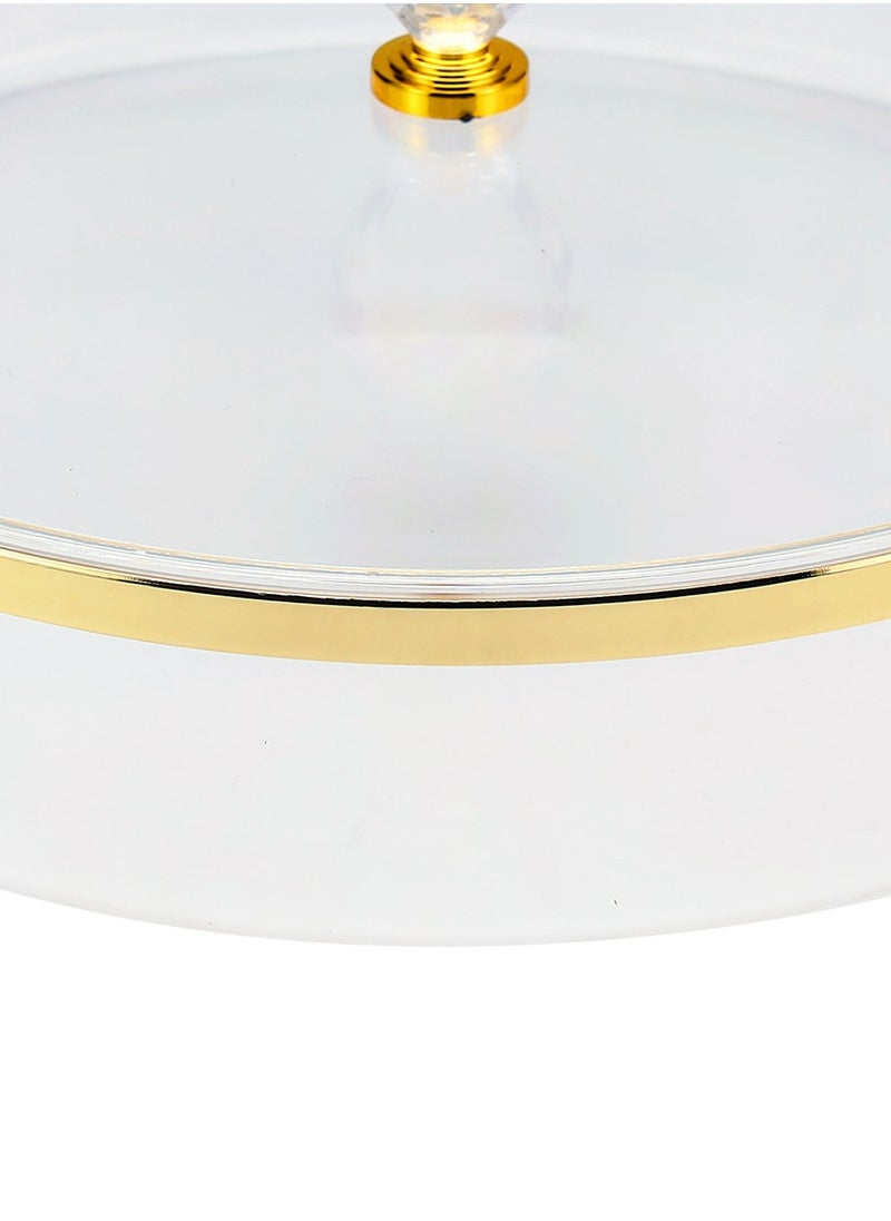 BLACKSTONE Round Acrylic Tray - Sleek and Stylish Decorative Tray for Home Decor 25CM  - Image 3