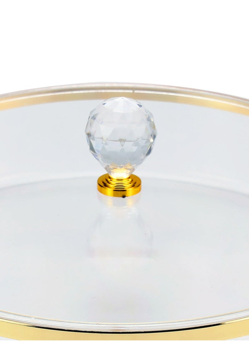 BLACKSTONE Round Acrylic Tray - Sleek and Stylish Decorative Tray for Home Decor 25CM  - Image 2