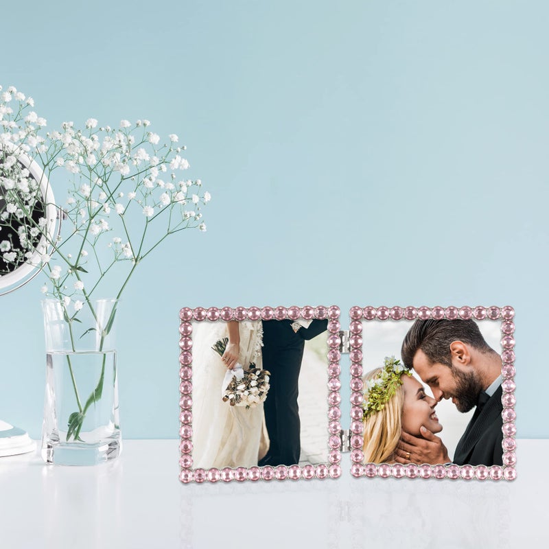 لورانس فرايمز 4x4 Silver Metal Parkle الإطار المزدوج - وردي ناعم - Image 4