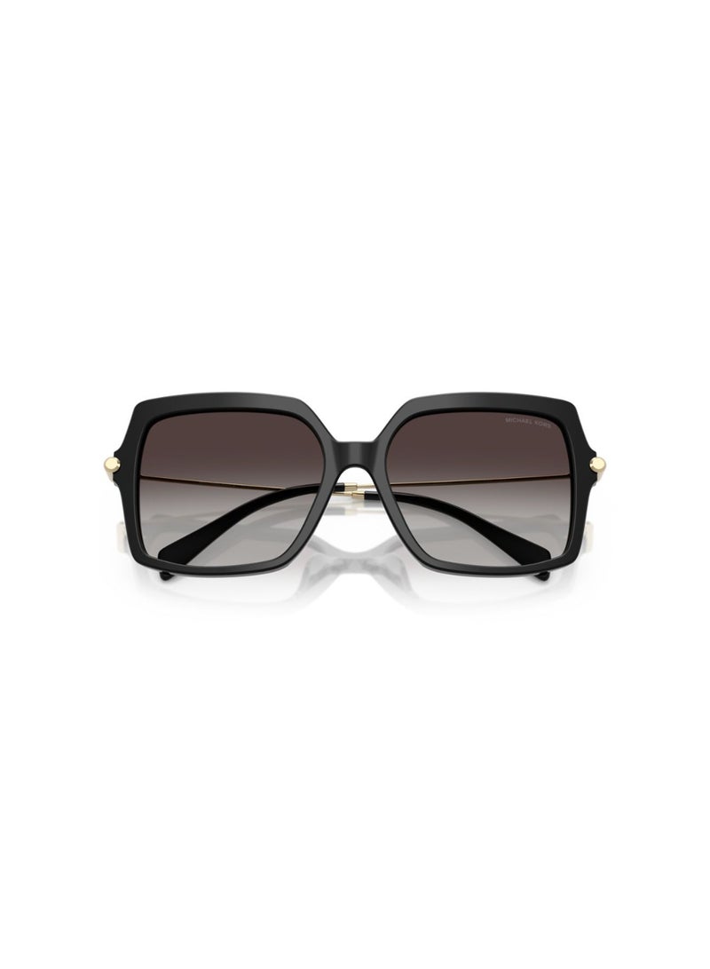 Michael Kors مايكل كورس نظارات شمسية نسائية مربعة - Mk 2247U - حجم العدسة: 55Mm - أسود - Image 2
