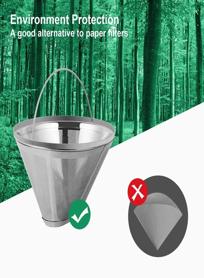 brikinte Reusable Coffee Filter for Ninja Dual Brew Pro Coffee Maker, 304 Stainless Steel Replacement Coffee Maker Filter Compatible with Ninja CFP301 DualBrew Pro Specialty Coffee Maker - Image 2