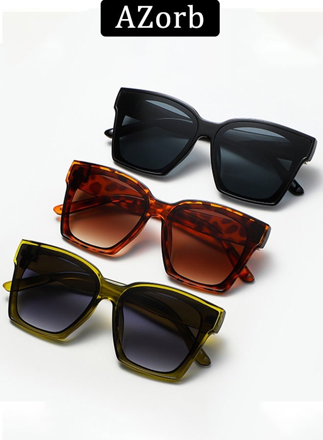 AZorb Square Sunglasses Women Men Fashion Shades Ladies Men's Sun Glassess Oversize Eye Glasses Classic Sunglass for UV400 Protection - Image 4